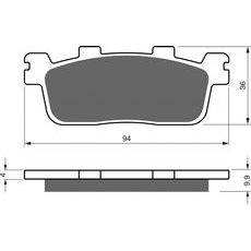 BRZDOVÉ DESTIČKY GOLDFREN 355 S33 STREET REAR