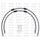 CROSSOVER Hadice přední brzdy sada Venhill POWERHOSEPLUS TRI-9025F (2 hadice v sadě) Průhledné hadice, chromové koncovky