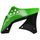 Spoilery chladiče POLISPORT 8412800001 (pár) zelená 05/černá pro KAWASAKI KX 250 (F) 4T 2009-2012