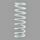 Pružina zadního tlumiče K-TECH 63-250-45 45N bílá