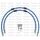 CROSSOVER Hadice přední brzdy sada Venhill POWERHOSEPLUS TRI-9025FB-SB (2 hadice v sadě) modré hadice, černé koncovky