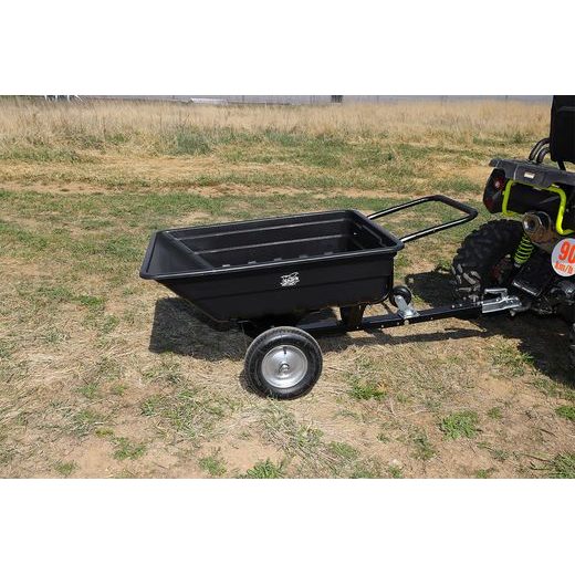 SHARK GARDEN 150 VOZÍK ZA ČTYŘKOLKU, ZAHRADNÍ TRAKTŮREK, S ADPATÉREM NA TAŽNÉ, ČERNÝ