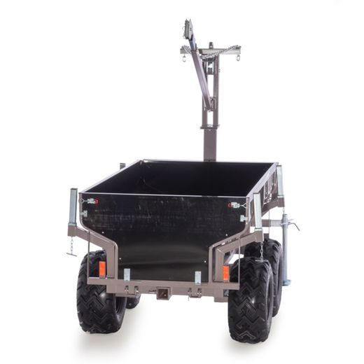 SHARK WOOD 1500, VOZÍK ZA ČTYŘKOLKU, ČERNÝ