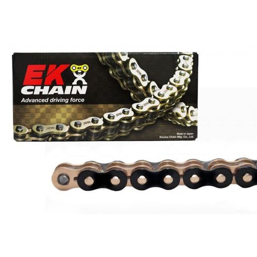 ŘETĚZOVÁ SADA EK - ČERNÝ ŘETĚZ 520 SRX, X-KROUŽEK, KOLEČKO SUPERSPROX, ROZETA SUPERSPROX STEALTH PRO APRILIA PEGASO 600 1992-1993