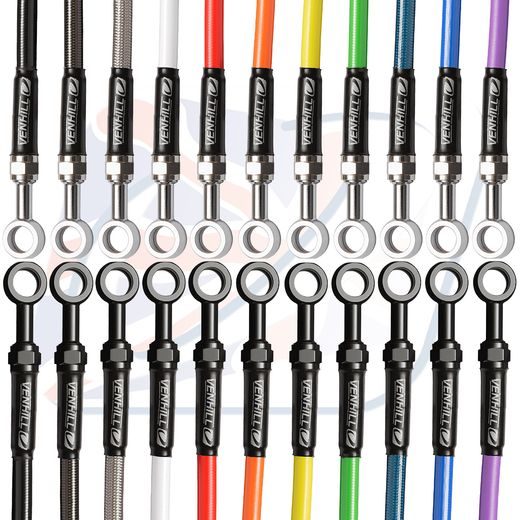 HADICE PŘEDNÍ BRZDY SADA VENHILL POWERHOSEPLUS HON-6031FS (1 HADICE V SADĚ) PRŮHLEDNÉ HADICE, NEREZOVÉ KONCOVKY