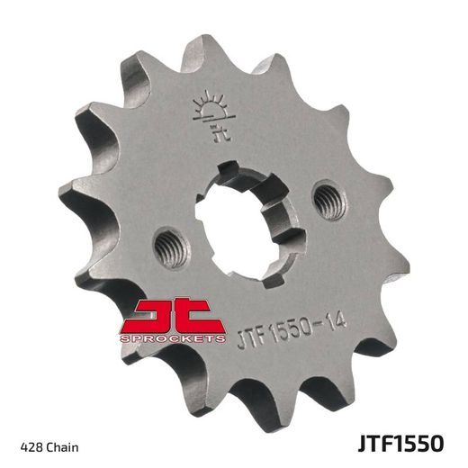ŘETĚZOVÁ SADA D.I.D CHAIN - STŘÍBRNÝ ŘETĚZ 428 D, NETĚSNĚNÝ, KOLEČKO JT, ROZETA JT PRO YAMAHA YZF-R 125 2019-2022