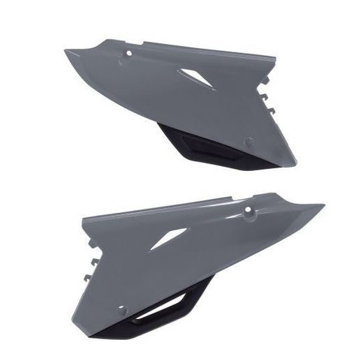 BOČNÍ PANELY POLISPORT 8478500008 RESTYLING ŠEDÁ NARDO PRO HONDA CR 125 R 2002-2007, HONDA CR 250 R 2002-2007