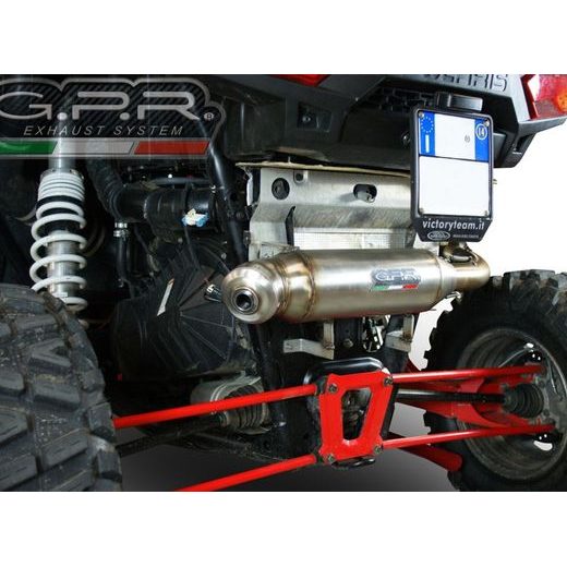 KONCOVKA VÝFUKU SLIP-ON GPR POWER BOMB ATV.42.BOMB BROUŠENÁ NEREZOVÁ OCEL PRO ATV POLARIS RZR XP 1000 2014-2014