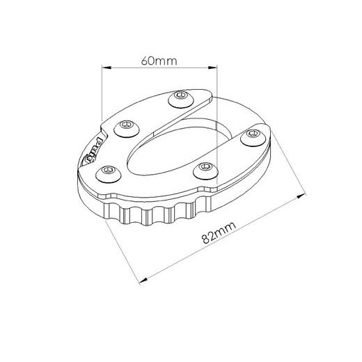 PRODLOUŽENÍ STOJÁNKU PUIG 20198N ČERNÝ