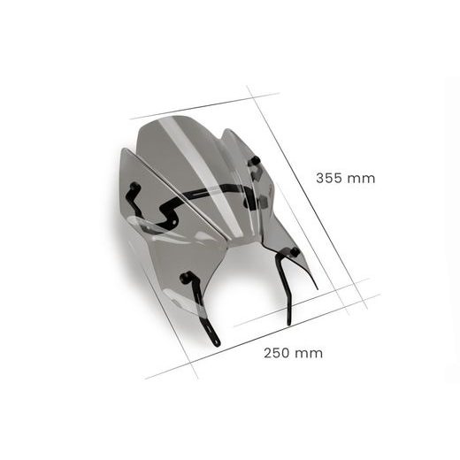 PLEXI ŠTÍT PUIG NEW GEN. SPORT 20833N ČERNÝ