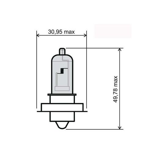 PŘEDNÍ SVĚTLO RMS 246510430 P26S 12V 20W