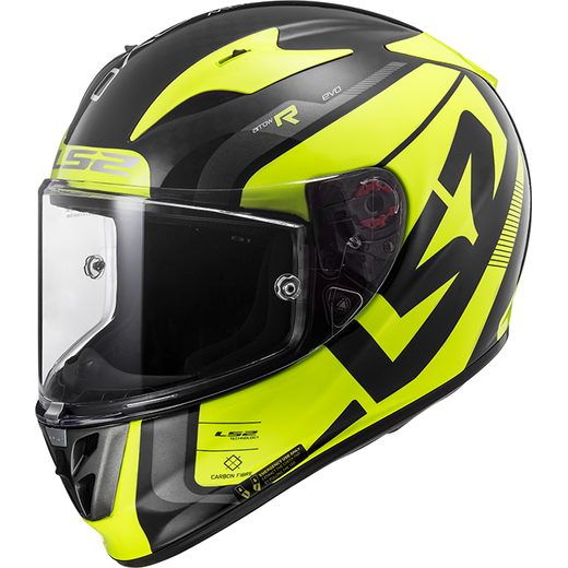 LS2 FF323 ARROW C STING BLACK HI-VIS YELLOW