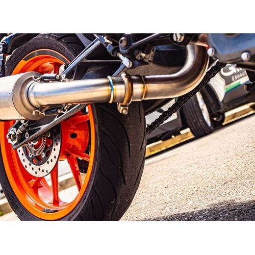 KONCOVKA VÝFUKU SLIP-ON GPR NEW GRAND PRIX EVO TITANIUM E4.KTM.84.GPAN.TO BROUŠENÝ TITAN ZAHRNUJE SPOJOVACÍ SVOD A ODNÍMATELNÝ DB KILLER