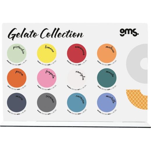 BAREVNÝ PULTOVÝ STOJAN GMS ZG00-POS-009 GMS GELATO KOLEKCE