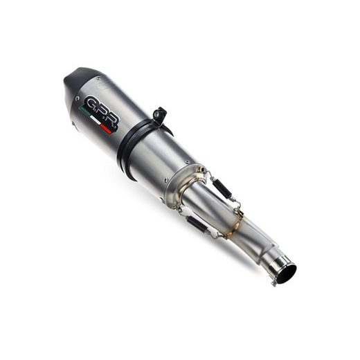 VÝFUK KOMPLETNÍ GPR NEW GRAND PRIX EVO TITANIUM E5.CO.H.260.1.CAT.GPAN.TO BROUŠENÝ TITAN ZAHRNUJE ODNÍMATELNÝ DB KILLER A KATALYZÁTOR