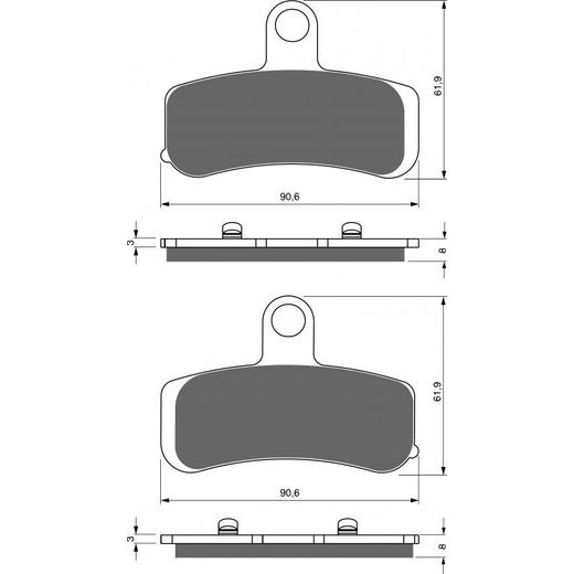 BRZDOVÉ DESTIČKY GOLDFREN 275 S33 STREET FRONT