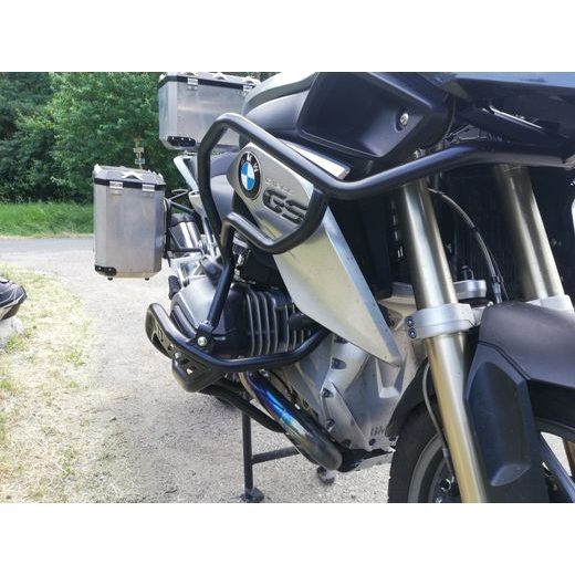 OCHRANNÉ RÁMY MOTORU RDMOTO CF120KD MATNÁ ČERNÁ VRCHNÍ A SPODNÍ PRO BMW R 1200 GS 2013-2019