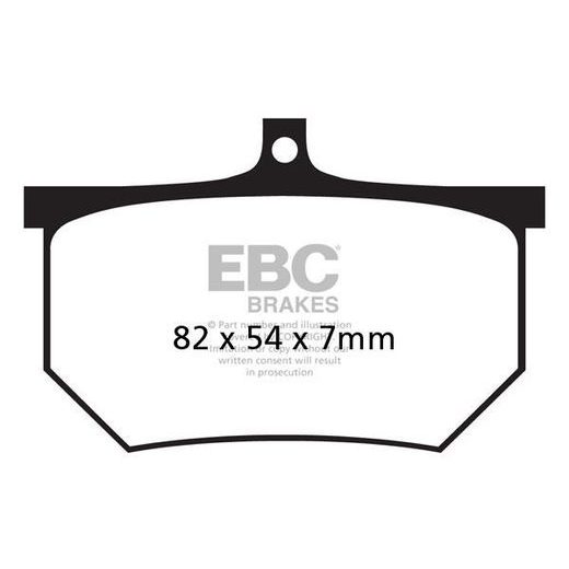 BRZDOVÉ DESTIČKY EBC FA107/2A