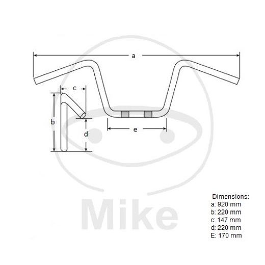 ŘÍDÍTKA JMT MCL136SC 25,4 MM / 1 " CHROM