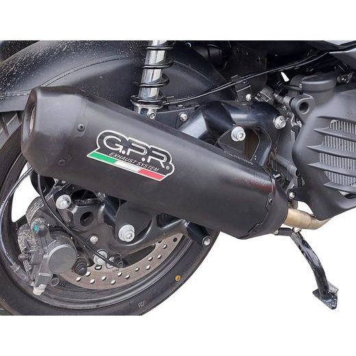 KONCOVKA VÝFUKU SLIP-ON GPR PENTAROAD BM.108.CAT.PE.BL MATNÁ ČERNÁ ZAHRNUJE SPOJOVACÍ SVOD, ODNÍMATELNÝ DB KILLER A KATALYZÁTOR PRO BMW C 400 GT 2019-2020, BMW C 400 X 2019-2020