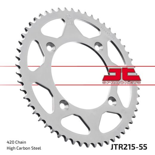 ŘETĚZOVÁ SADA EK - STŘÍBRNÝ ŘETĚZ 420 DEH, NETĚSNĚNÝ, KOLEČKO JT, ROZETA JT PRO HONDA CR 80 R / RB 1996-2002