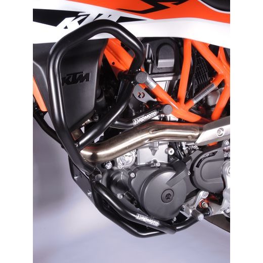 OCHRANNÉ RÁMY MOTORU RDMOTO CF124KD MATNÁ ČERNÁ VRCHNÍ A SPODNÍ
