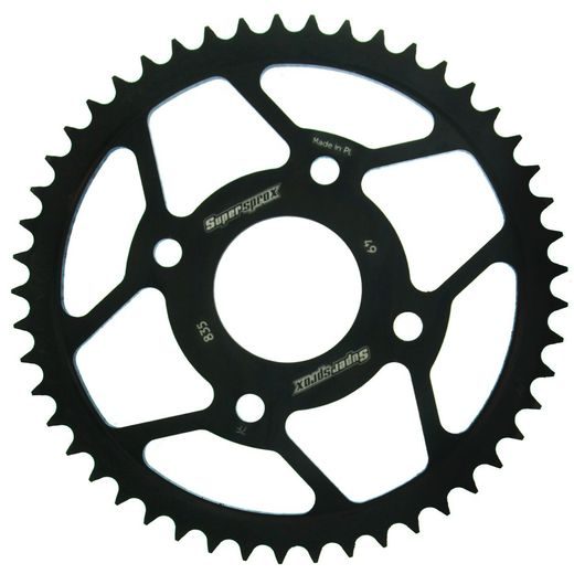 ŘETĚZOVÁ SADA EK - STŘÍBRNÝ ŘETĚZ 428 DEH, NETĚSNĚNÝ, KOLEČKO SUPERSPROX, ROZETA SUPERSPROX PRO YAMAHA SR 125 1987-2003