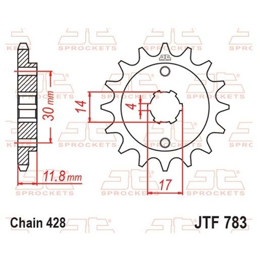 ŘETĚZOVÁ SADA D.I.D CHAIN - STŘÍBRNÝ ŘETĚZ 428 VX, X-KROUŽEK, KOLEČKO JT, ROZETA JT PRO BENELLI BN 125 2017-2024