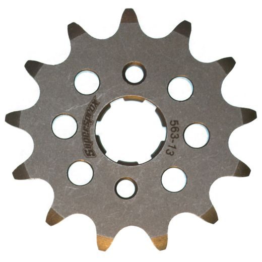 ŘETĚZOVÁ SADA D.I.D CHAIN - STŘÍBRNÝ ŘETĚZ 420 D, NETĚSNĚNÝ, KOLEČKO SUPERSPROX, ROZETA SUPERSPROX PRO SUZUKI JR 50 1985-2006