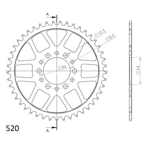 ŘETĚZOVÁ SADA EK - STŘÍBRNÝ ŘETĚZ 520 DEX, X-KROUŽEK, KOLEČKO SUPERSPROX, ROZETA SUPERSPROX PRO SUZUKI DR 200 SE 1996-2015