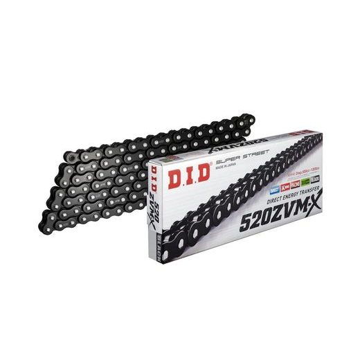 ŘETĚZOVÁ SADA D.I.D CHAIN - STŘÍBRNÝ ŘETĚZ 520 ZVM-X, X-KROUŽEK, KOLEČKO JT POGUMOVANÉ, ROZETA JT PRO KTM DUKE 790 2020-2024