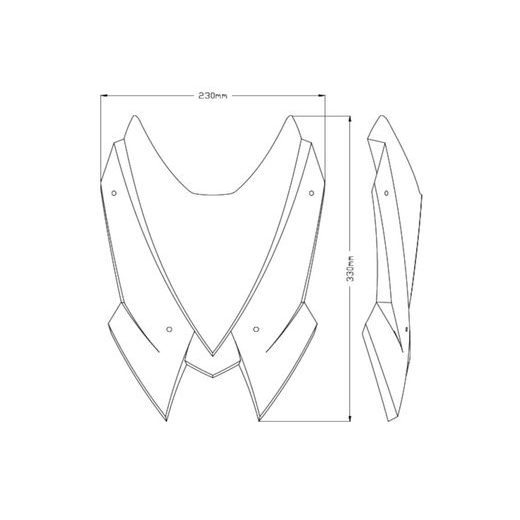 PLEXI ŠTÍT PUIG NEW GEN. SPORT 20506N ČERNÝ