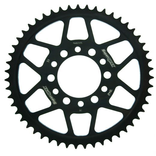 ŘETĚZOVÁ SADA EK - ZLATÝ ŘETĚZ 428 SRX, X-KROUŽEK, KOLEČKO SUPERSPROX, ROZETA SUPERSPROX PRO YAMAHA TW 125 TRAILWAY 2003-2004