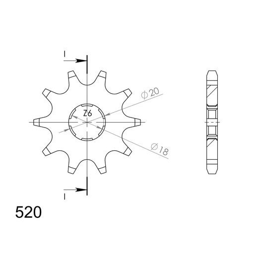 ŘETĚZOVÉ KOLEČKO SUPERSPROX CST-248:10