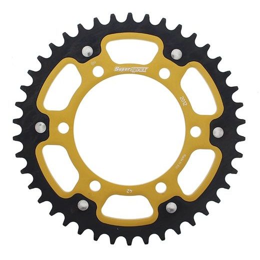 ŘETĚZOVÁ SADA D.I.D CHAIN - ZLATÝ ŘETĚZ 525 ZVM-X, X-KROUŽEK, KOLEČKO JT POGUMOVANÉ, ROZETA SUPERSPROX STEALTH PRO TRIUMPH SPEED TWIN 1200 2019-2024