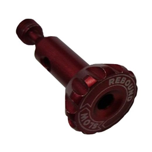 DAMPING ADJUST PART: KNOB, RD ADJUST (1.40 TLG, 1/4-32 UNEF-2A) AI 7075, RED ANO III