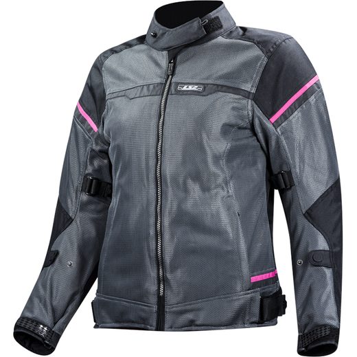 LS2 RIVA LADY JACKET BLACK DARK GREY PINK