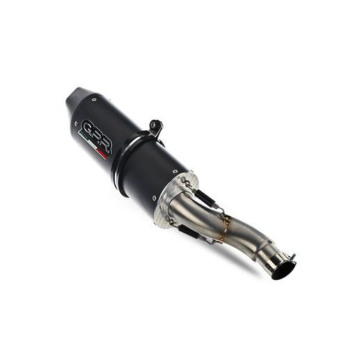 DVOJITÁ KONCOVKA VÝFUKU UCHYCENÁ ŠROUBY GPR FURORE S.44.FUNE MATNÁ ČERNÁ PRO SUZUKI GSX 1300 HAYABUSA / SE 1999-2000