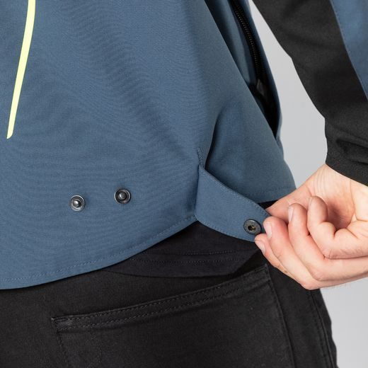 SPORTOVNÍ BUNDA IXS TS-PRO-ST-PLUS X55060 MODRO-NEONOVĚ ŽLUTÁ 3XL