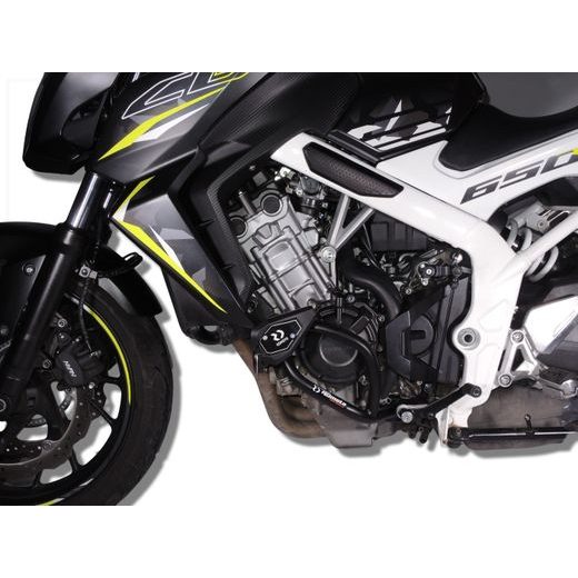 OCHRANNÉ RÁMY MOTORU RDMOTO CF142KDSL01K MATNÁ ČERNÁ PRO HONDA CB 650 F / FA 2014-2019