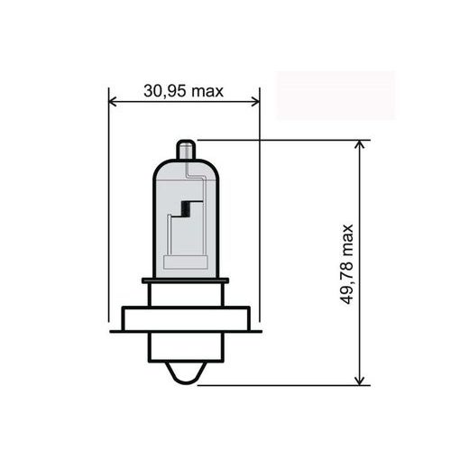 PŘEDNÍ SVĚTLO RMS 246510420 P26S 12V 15W