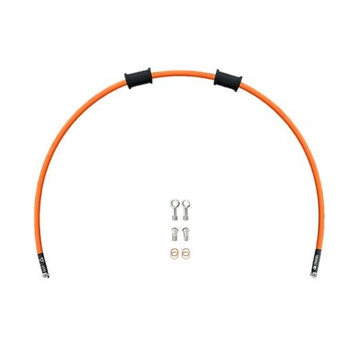 HADICE SPOJKY VENHILL POWERHOSEPLUS KAW-11010CS-OR (1 HADICE V SADĚ) ORANGE HOSES, STAINLESS FITTINGS
