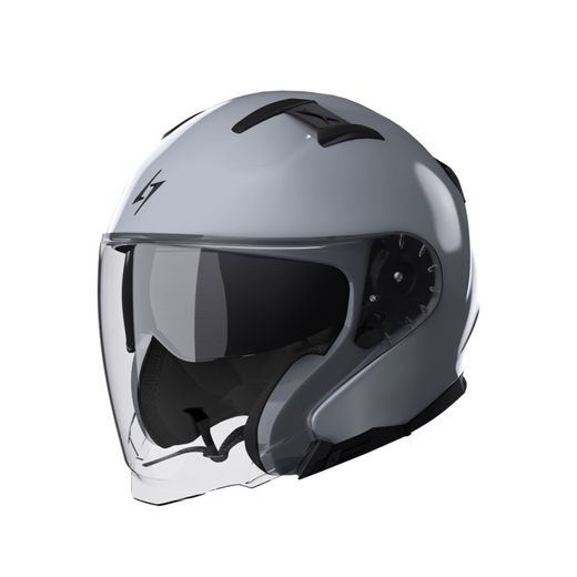 OPEN FACE HELMET STORMER RIVAL NARDO GREY GLOSSY XL