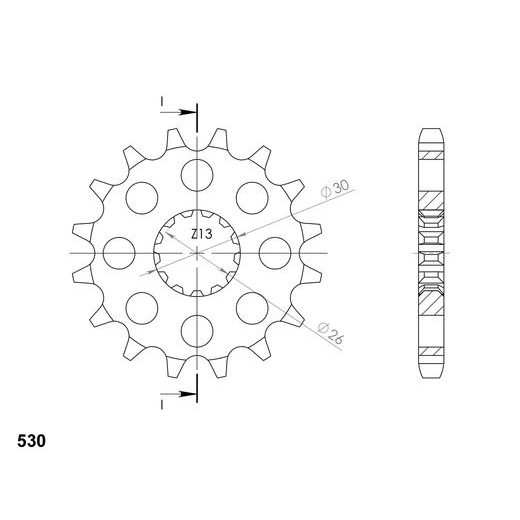 ŘETĚZOVÁ SADA EK - STŘÍBRNÝ ŘETĚZ 530 SRX, X-KROUŽEK, KOLEČKO SUPERSPROX, ROZETA SUPERSPROX PRO TRIUMPH DAYTONA 955I 2001-2002