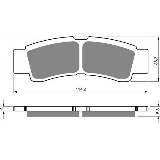 BRZDOVÉ DESTIČKY GOLDFREN 412 S33 STREET FRONT