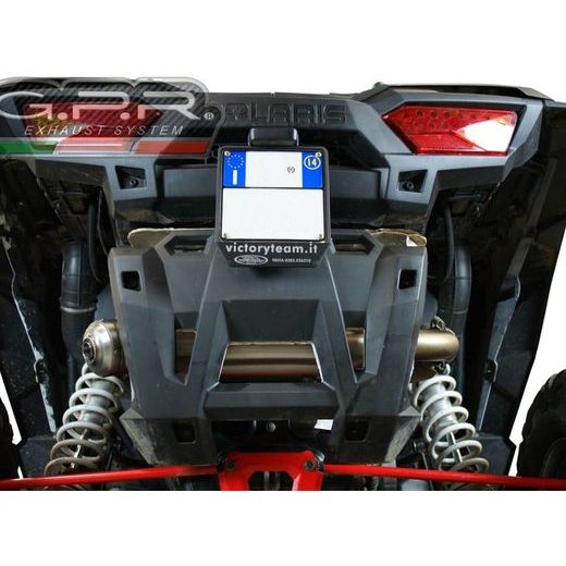 KONCOVKA VÝFUKU SLIP-ON GPR POWER BOMB ATV.42.BOMB BROUŠENÁ NEREZOVÁ OCEL PRO ATV POLARIS RZR XP 1000 2014-2014