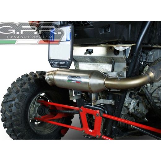 KONCOVKA VÝFUKU SLIP-ON GPR POWER BOMB ATV.42.BOMB BROUŠENÁ NEREZOVÁ OCEL PRO ATV POLARIS RZR XP 1000 2014-2014