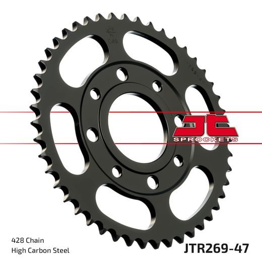ŘETĚZOVÁ SADA EK - STŘÍBRNÝ ŘETĚZ 428 SRO, O-KROUŽEK, KOLEČKO JT, ROZETA JT PRO HONDA SL 125 1976-1980