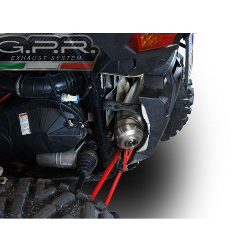 KONCOVKA VÝFUKU SLIP-ON GPR POWER BOMB ATV.42.BOMB BROUŠENÁ NEREZOVÁ OCEL PRO ATV POLARIS RZR XP 1000 2014-2014