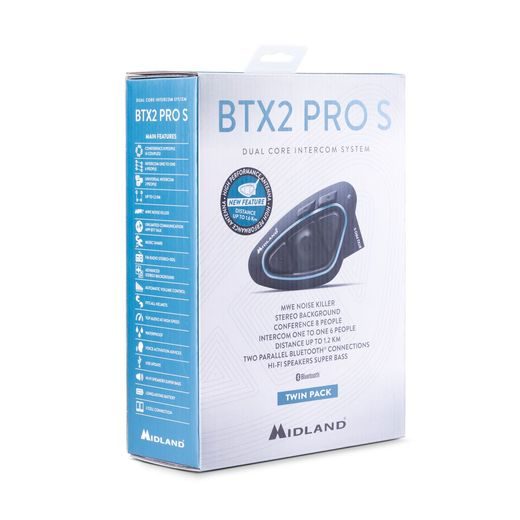 SADA DVOU INTERKOMŮ S ANTÉNOU MIDLAND C1414.03 BTX2 PRO S-LR